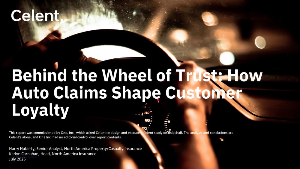 Celent One Inc Behind the Wheel of Trust - Header