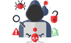 Cybercrime Ransomware Icons