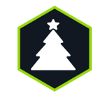 Holiday Tips Icon Christmas Tree Decorations
