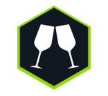 Holiday Tips Icon Party Glasses