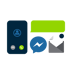 Email and Text Notifications Illustration