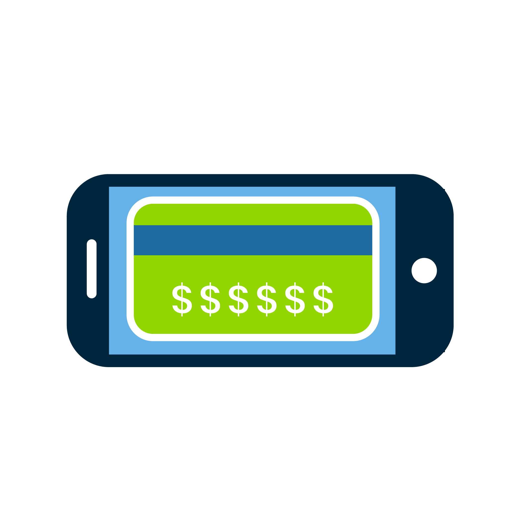 Customers using a digital service to purchase insurance Illustration