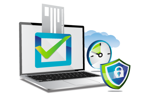 Save Money on Checks and Reduce Risk Illustration