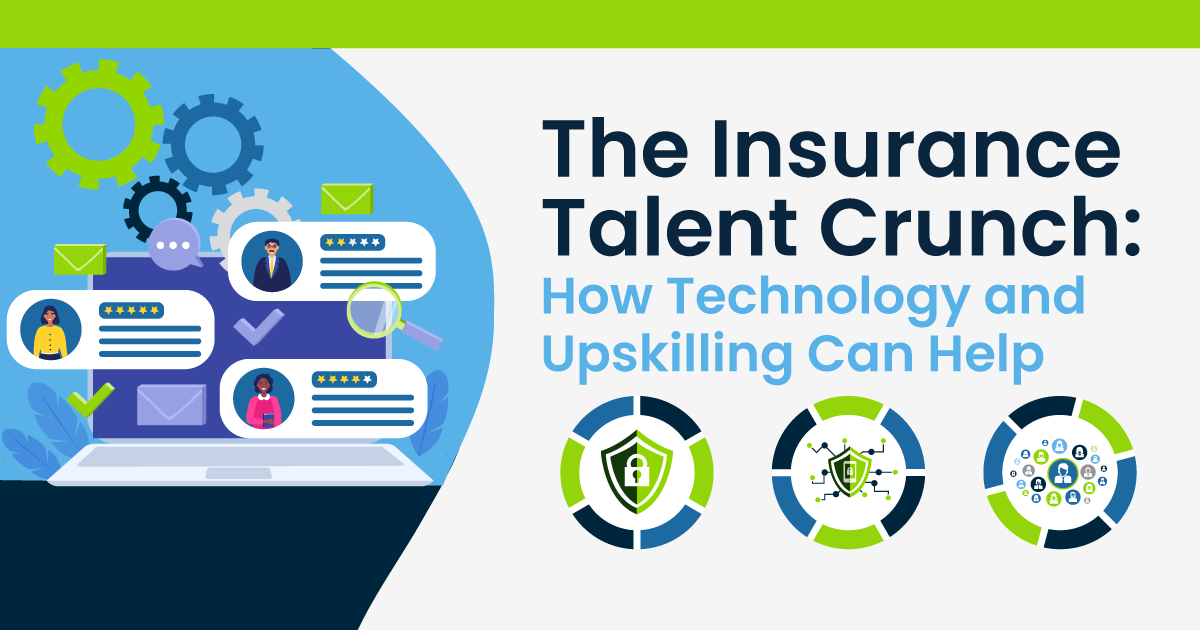 The Insurance Talent Crunch: How Technology and Upskilling Can Help Illustration