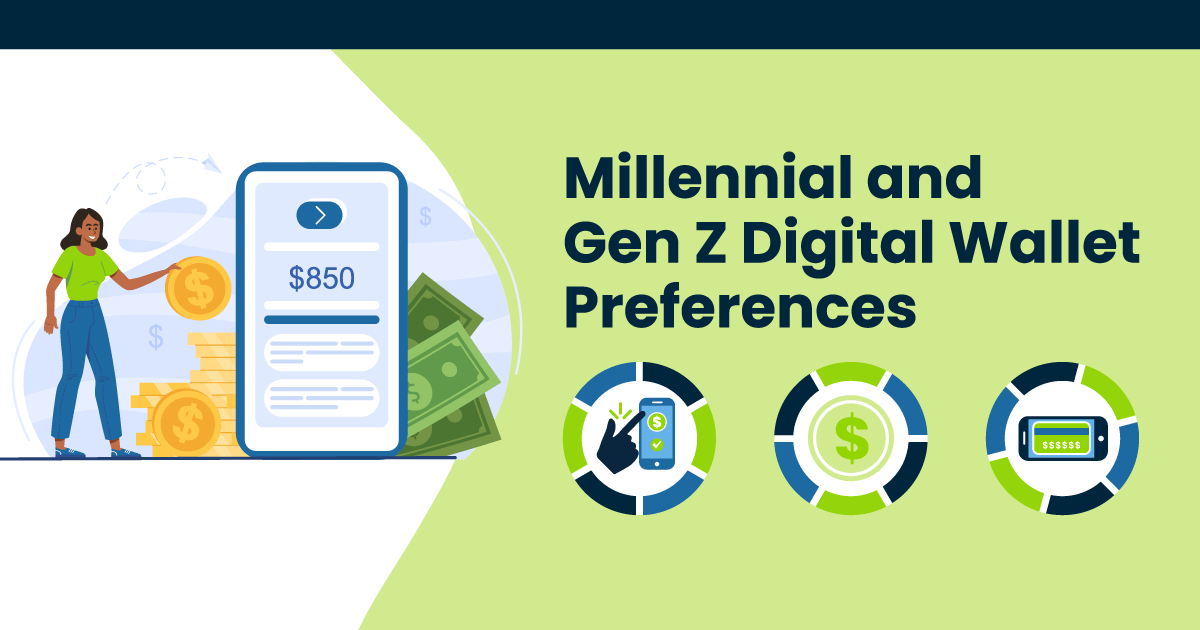 Millennial and Gen Z Digital Wallet Preferences Illustration