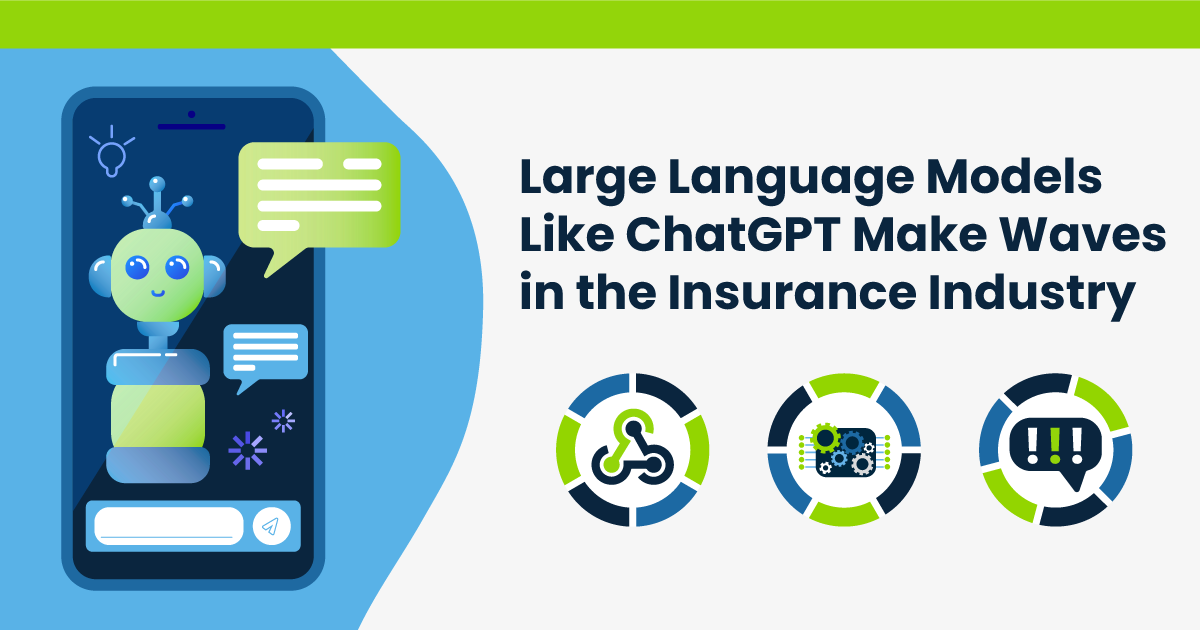 Large Language Models Like ChatGPT Make Waves in the Insurance Industry Illustration