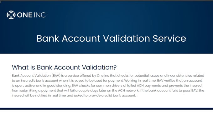Bank Account Validation Illustration