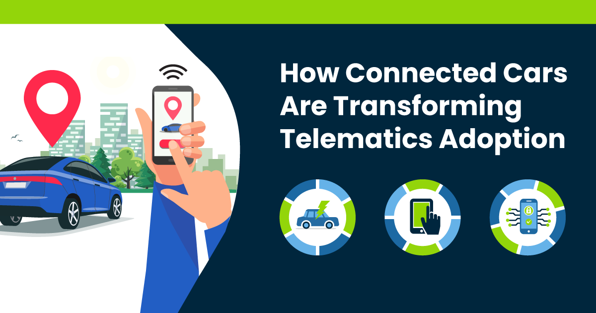 How Connected Cars Are Transforming Telematics Adoption Illustration